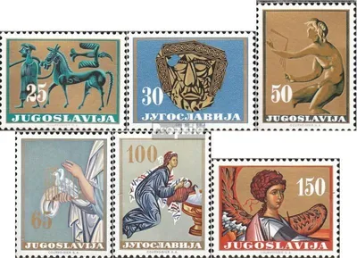 Produktbild von Briefmarken Jugoslawien 1962 Mi 1026-1031 (kompl.Ausg.) postfrisch Kunst in Jugoslawien