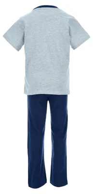 Produktbild von Paw Patrol Chase Kinder Jungen Schlafanzug Pyjama Kurzarm-Shirt + Schlaf-Hose, Farbe:Grau, Größe:116