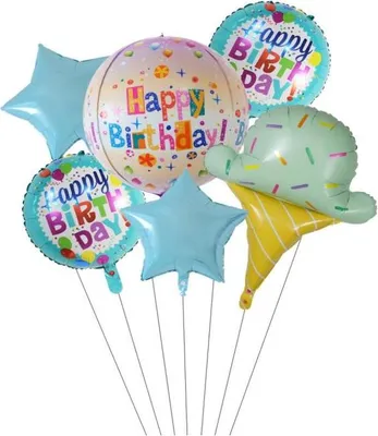 Produktbild von Geburtstags-Eiscreme-Ballon-Set 1 Set