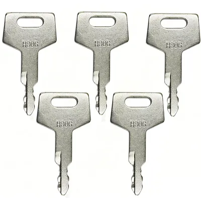 5 Zündschlüssel H806 für Baumaschinen, Ersatz 4362650