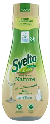 Produktbild von Svelto Ecolabel Spülmaschinengel mit Essig, Sparpackung, 216 Waschgänge