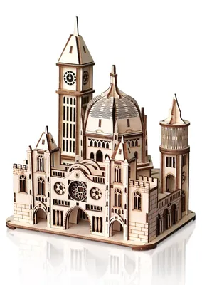 Immagine prodotto di Solidchoice - Set di puzzle in legno 3D a tema chiesa - Modello da costruzione per adulti e adolescenti