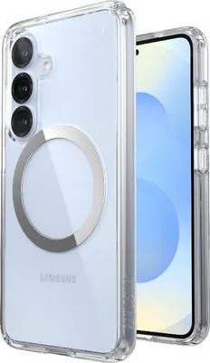 Produktbild von Speck 150873-3199, Cover, Samsung, Galaxy S25, 15,8 cm (6.2"), Transparent, Chrom
