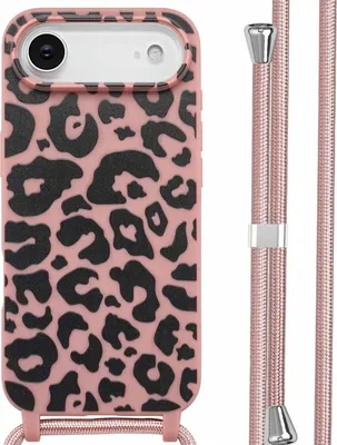 Obrázok produktu pre imoshion Silikónové dizajnové puzdro so šnúrou pre Apple iPhone Air - Zvieracia ružová