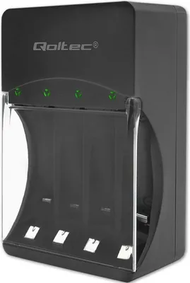 Immagine prodotto di Qoltec 50653 Battery Charger for Ni-MH type R03/AAA R6/AA