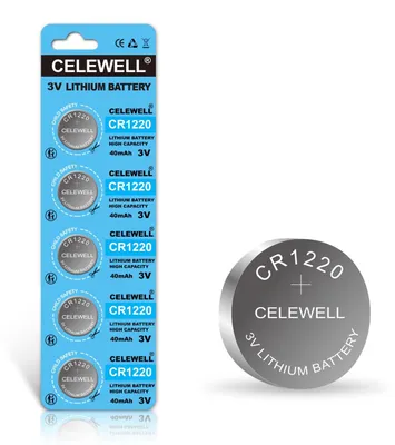 Produktbild von CELEWELL CR1220 Knopfzelle CR 1220 3v Lithium Batterien für Fairy Pearls/LED-Lic