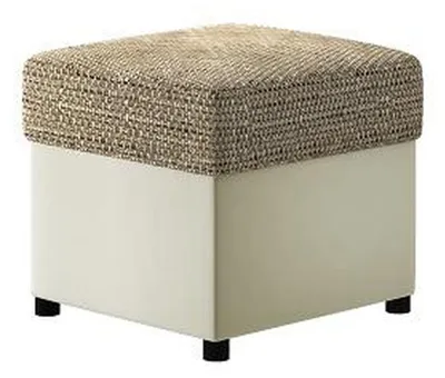Produktbild von Design Hocker Design Polster Fußhocker Ottomane Sitz Textil Chaise Lounge Pufa