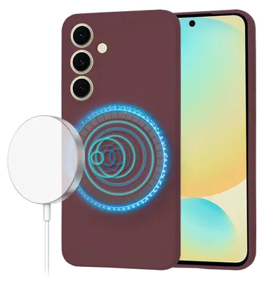 Obrázok produktu pre Techsuit SoftFlex MagSafe – puzdro na Samsung Galaxy S24 FE – slivkovočervený