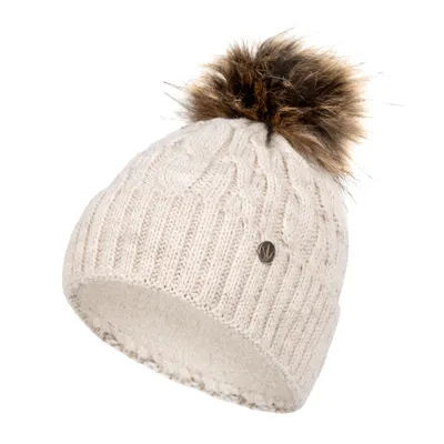 Immagine prodotto di Cappello invernale donna HEYO con pompon beige taglia unica