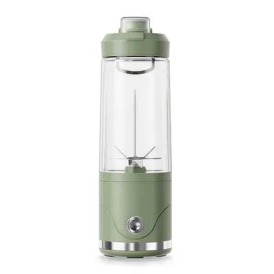 Produktbild von Tragbarer Mixer 650 ml, 75 W Mini Smoothie Maker mit 6 Edelstahlklingen, USB-C Akku 2×2000 mAh, 16.000 U/min, für Shakes und Säfte