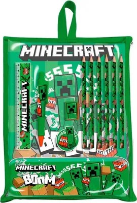 Produktbild von Minecraft-Schreinset mit Notizbüchern, Bleistiften und Aufklebern