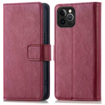 Imagen del producto de Funda Tipo Libro de Lujo para Apple iPhone 12 (Pro) - Bordeaux
