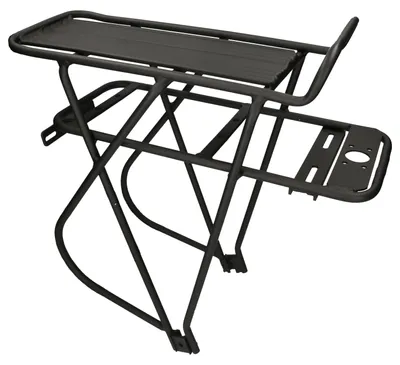 Produktbild von windmeile | Gepäckträger für Akkus mit 425x147x60mm, Aluminiumlegierung, Schwarz, 4 Befestigungspunkte, 425x147x100mm, E-Bike, Elektro Fahrrad, Pedelec