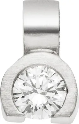 Produktbild von Anhänger 950 Platin mattiert 1 Diamant Brillant 0,19ct.