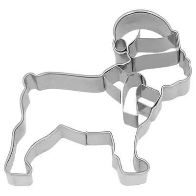 Produktbild von BIRKMANN Ausstechform Weihnachtsbulldogge, 6 cm, Edelstahl, 199484