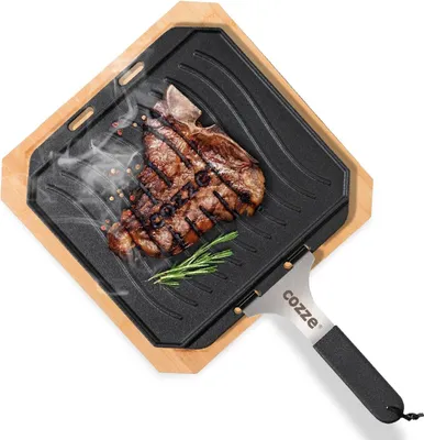 Produktbild von Pizzaplatte für Grill mit wendbarem Boden für extra knusprige Ergebnisse