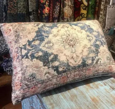 Immagine prodotto di Fine Asianliving Copricuscino indiano fatto a mano 60x40cm