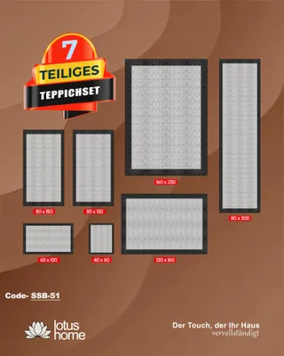 Produktbild von 7-teiliges Teppich-Set SSB-51.