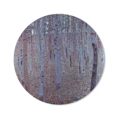 Produktbild von MuchoWow® Mauspad Mousepad Buchenhain - Gemälde von Gustav Klimt 20x20 cm - Mousepads - Maus Mat - Pad - Mausunterlage - Schreibtischmatte