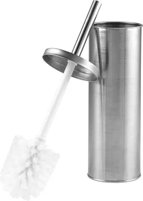 Produktbild von Famanu Toilettenbürsten-Set mit Halter - Edelstahl - hygienisch - Badezimmeraccessoire
