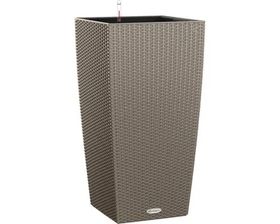 Obrázek produktu pro Samozavlažovací květináč Lechuza Cubico Cottage 30 plastový x 56 cm pískově hnědý