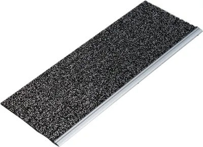 Produktbild von Outdoor Sicherheits-Stufenmatte Salz-Pfeffer 65x24cm mit Aluprofil (Verarbeitungstemperatur ab 15°C)