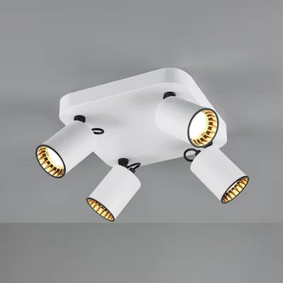 Produktbild von hoftronic LED Deckenleuchte 4-Flammig Schwenkbar GU10 IP20 Weiß