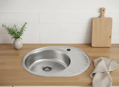 Produktbild von FAIZEE HOME Classic Einbauspüle Edelstahl 57 x 45 cm ohne Armatur