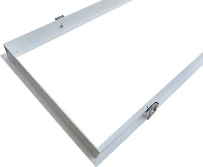 Produktbild von DOTLUX Einbaurahmen für LED-Panel 1195x295mm für Trockenbaudecke, pulverbeschichtet, weiß mit Clips