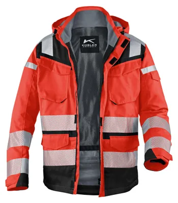 Produktbild von Kübler PSA Reflectiq Jacke 1307 warnrot/schwarz XXL