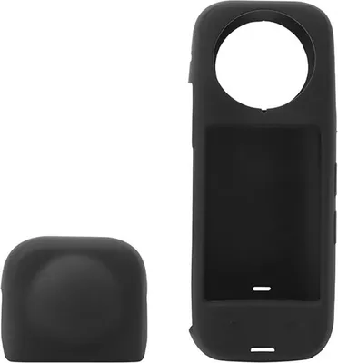 Zdjęcie produktu dla INF Silikonowe etui ochronne do Insta360 X4 - ochrona obiektywu, czarne