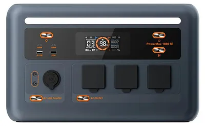 Immagine prodotto di Stazione di accumulo di energia, potenza di uscita 1800W, capacità 1024Wh, batteria portatile per campeggio all'aperto e uso domestico, modello P1800 SE