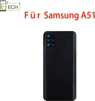Produktbild von Für Samsung Galaxy A51 SM-A515 Akkudeckel Backcover Rückseite + Dichtung schwarz