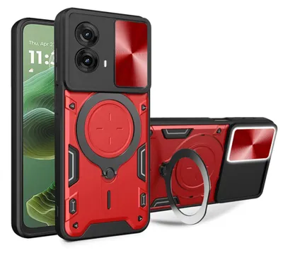 Produktbild von Techsuit CamGuard Pro Back Cover Hülle für Motorola Moto G35 - Rot