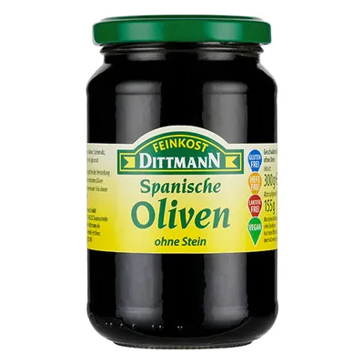 Zdjęcie produktu dla Hiszpańskie oliwki Dittmann czarne