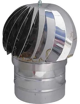Immagine prodotto di FUMAIOLO INOX TONDO 'EOLICO' Ø 180 mm