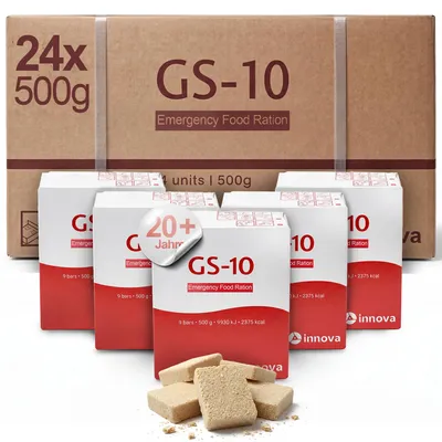 Produktbild von GS-10 Emergency Food | 24x500g Einheiten Langzeitnahrung | Notfallnahrung