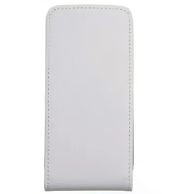Produktbild von Slim Leder Flip Handyhülle für iPhone 4 4s Weiß Tasche Schutz Case