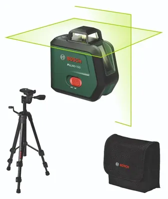 Produktbild von Bosch Kreuzlinien-Laser PLL360-15G Set, 1 x Akku BA 3.6V 2.0Ah