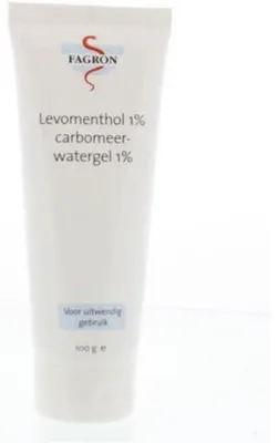Productafbeelding van Fagron Levomenthol 1% in carbom (100 gr)