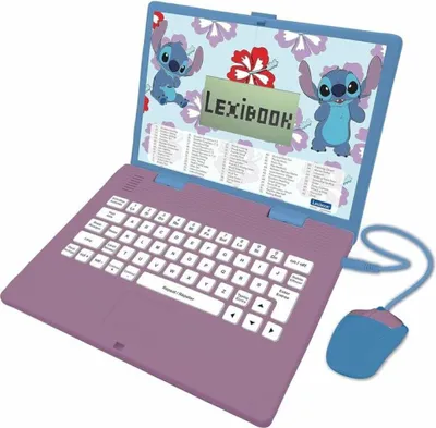 Zdjęcie produktu dla Dwujęzyczny laptop edukacyjny Disney Stitch