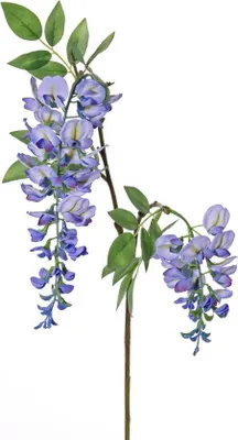 Produktbild von artplants.de Künstlicher Blauregen Zweig NEZUMI, blau, 105cm - Künstliche Wisteria - Textilblumen