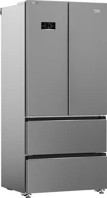 Produktbild von Beko B3RGNE544ZXP, Freistehend, French door, Edelstahl, An Tür, R600a, Kunststoff