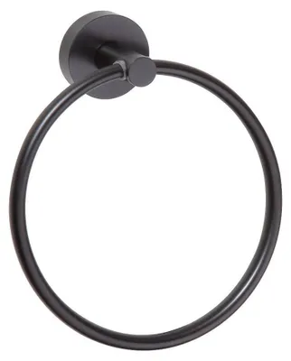 Produktbild von Sapho X-ROUND BLACK Handtuchhalter rund, Schwarz matt
