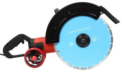 Produktbild von Elektrische Betonsäge - Beton- und Putzschneider - 220 V - 35,6 cm Sägeblatt - 135 mm Schnitttiefe - Schwarz