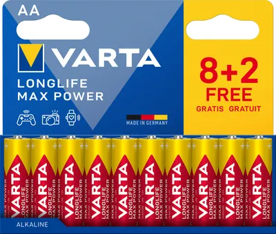 Produktbild von Longlife Max Power AA 10er-Pack (8+2)