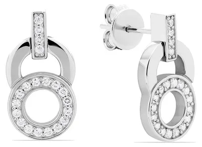 Productafbeelding van Jette - 89208017 - Oorbellen - Dames - 925 Zilver - gepolijst met Zirkonia