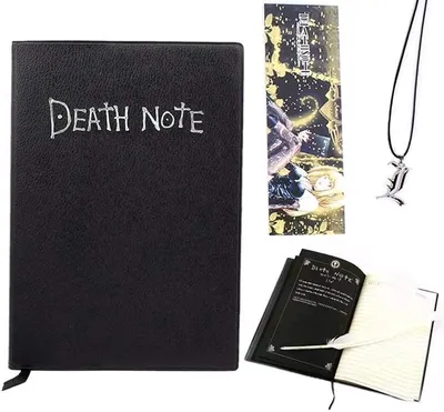 Produktbild von Notizbuch im Stil von "Death Note" mit Federhalter, Anime-Thema