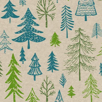 Image de Naturals Serviette de table 33x33cm - Into the woods 2 plis 25pcs