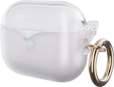 Produktbild von Tasche für AirPods Pro 2 TPU mit Schlüsselring Transparent